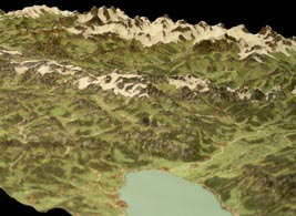 Relief of a part of the Bernese Oberland and the Valais, Joachim Eugen Müller