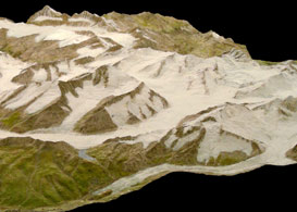 Relief of the Aletsch Glacier and its surroundings, Eduard Beck