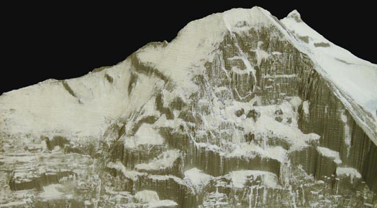 Computer-based relief model of Eiger (Switzerland)